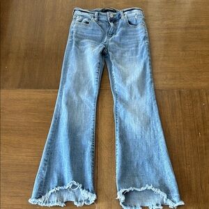 Liverpool flared Jeans w/raw hem - super cool !